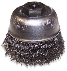 CUP BRUSH,CRIMPED STYLE 3X5/8&#034;