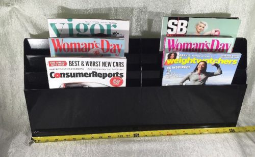 Super Rack Wall Hanging / Standing  Magazine / Folder Holder Office Holds 24 Mag