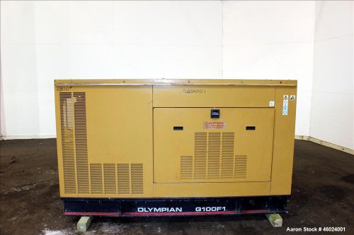 Used- CAT / Olympian 100 kW standby (90 kW prime) natural gas generator set, mod
