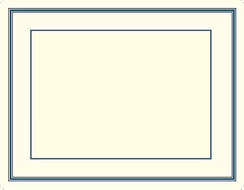 Great Papers! Navy Embossed Border Certificate, 8.5&#034; x 11&#034;, 15 Count (20103774)