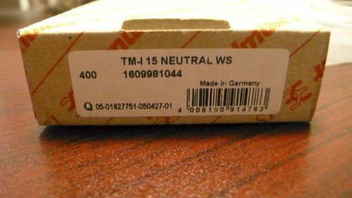 WEIDMULLER TM-I 15 NEUTRAL WS 1609981044 TERMINAL MARKERS- 3 SHEETS IN THE BOX