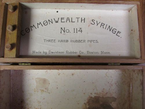 Commonwealth Syringe Box Made in Boston Mass