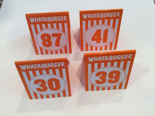 WHATABURGER Table Tent Serving Numbers You Choose Which One You Want