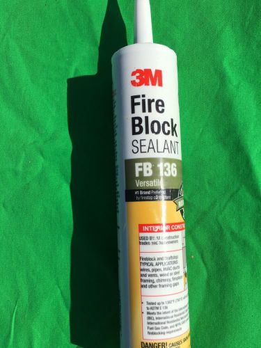 3M FB-136 Versatile Fire Block Sealant Residential Fire &amp; Draft 10.1 Fl Oz