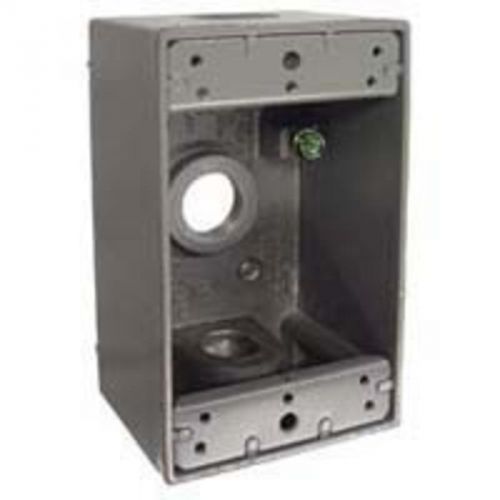 1G Gray Alum 3 Outlet Box BELL WEATHERPROOF Weatherproof Covers 5320-0