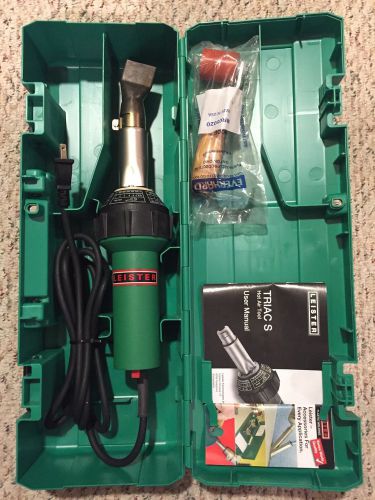 Leister Heat Gun 40MM Nozzle With Case Manual &amp; New Seam Roller