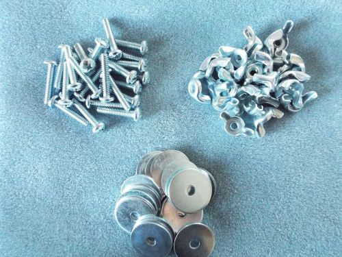 Wing nuts, washers and bolts - 25 each for sale
