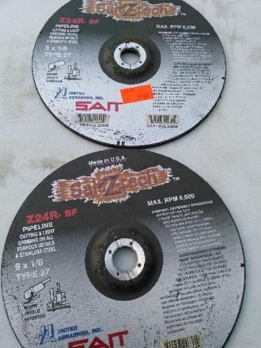 2 sait z-tech grinding wheel 9x 1/8th. z24r-bf for sale