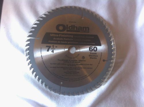 New! Oldham 7 1/4&#034; 60 tooth Industrial Carbide Saw Blade