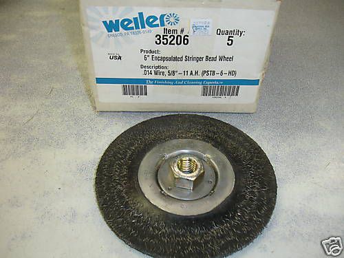 Weiler wire wheel brush 35206 6&#034; polyflex encapsulated for sale