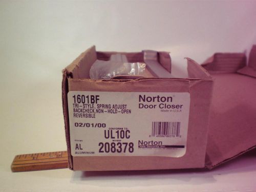 Norton door closer 1601bf tri-style aluminum reversible ul10c new old stock for sale