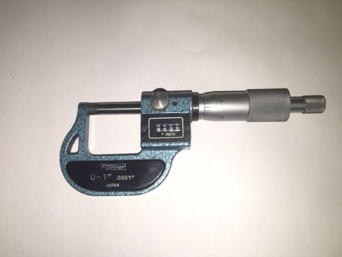 0-1&#034; Digit Counter Outside Micrometer Fowler .0001&#034;