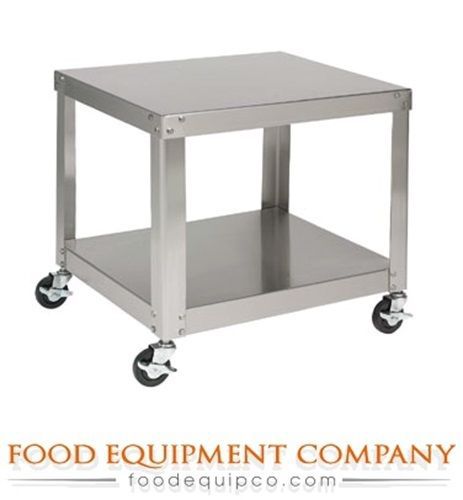 Univex s-1b s-1a stainless steel equipment stand w/ undershelf &amp; locking casters for sale
