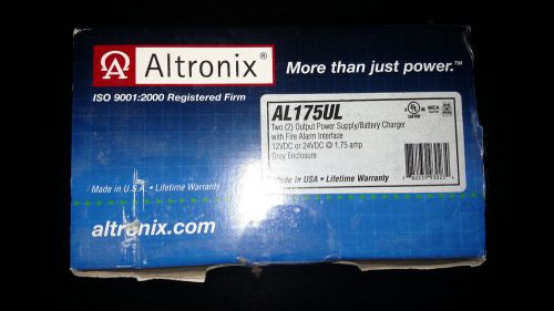 **NEW** - Altronix AL175UL 12/24 VDC Power Supply / Battery Charger