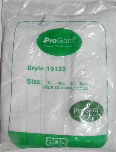 Progard 19122 sms polypropylene front zip coverall with hood &amp; boots 2xl qty 25 for sale