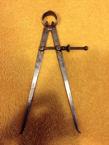 Vintage l.s. starrett co. 8&#034; inside spring caliper machinst tool pat june 2 1885 for sale