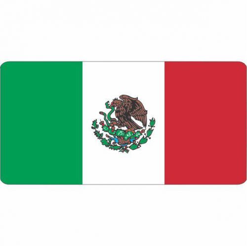 Lot of 3 FLAG OF MEXICO 2&#034; Hard Hat Stickers Mexican Helmet Decal FREE SHIPPING