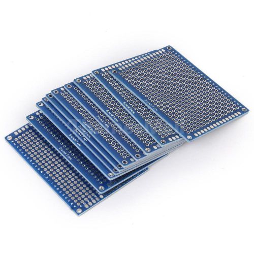 10pcs 5x7cm double side prototype pcb panel tinned universal hole breadboard diy for sale