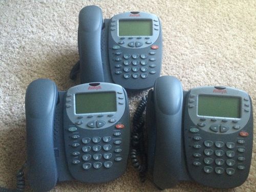 Lot of 3 AVAYA 5410 Digital iP Phone