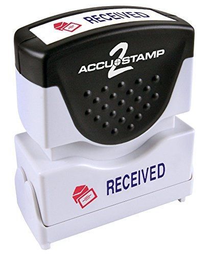 AccuStamp ACCUSTAMP &#034;RECEIVED&#034; Shutter Stamp with Microban Protection, Pre-Inked
