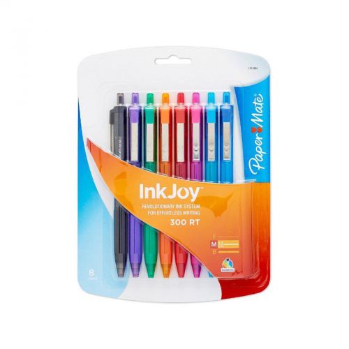 Paper mate inkjoy ballpoint pen 1781564, assorted colors, 8-pack for sale