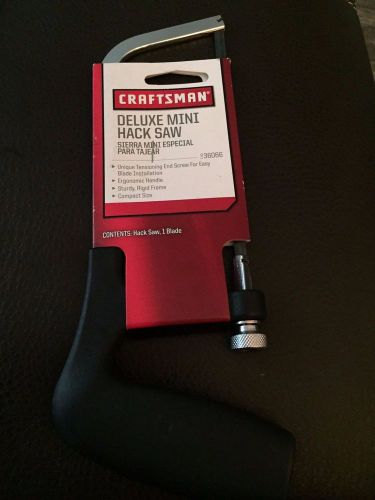 Craftsman deluxe mini hack saw 9-36066-brand new-free shipping for sale