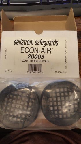 LOT of 30 Total - Sellstrom Safeguards ECON-AIR 20003 Cartridge-OV/AG Respirator