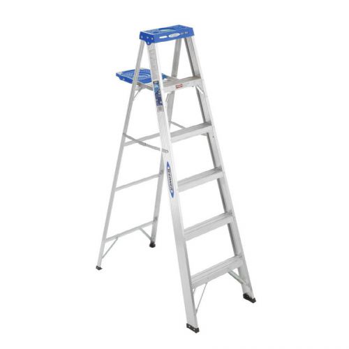 Werner 6-ft aluminum 250-lb type i step ladder for sale