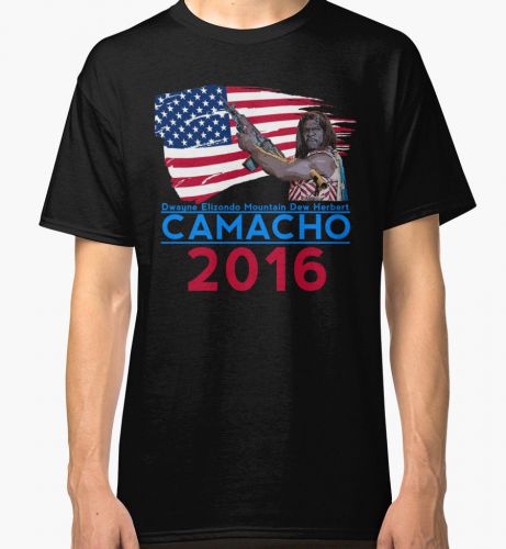 New Camacho For President 2016 Men&#039;s Black Tees T-shirts Clothing