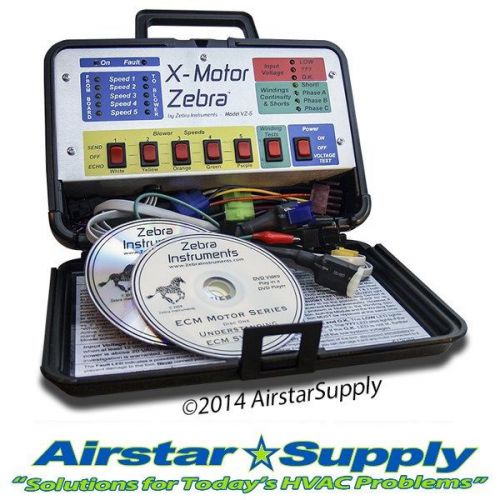 Zebra VZ-7 HVAC  Variable Speed / ECM Motor Diagnostic Testing Tool includes CDs