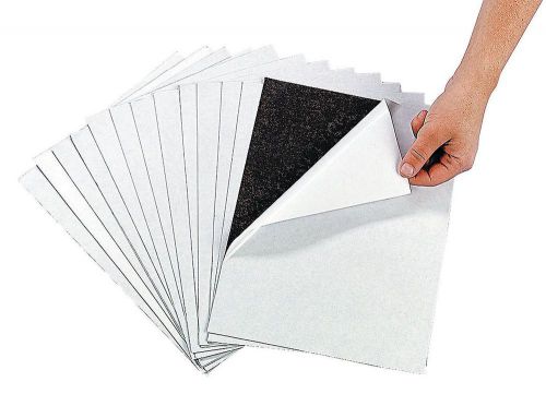 Awesome adhesive magnetic sheets (12 pack) peel &amp; stick + flexible 8 1/2&#034; x 1... for sale