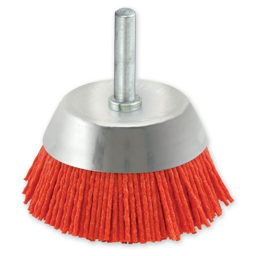 Ivy classic 39202 3-inch x 1/4-inch round shank nylon abrasive cup brush - co... for sale