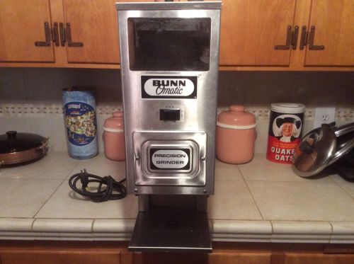 Bunn Bunn-o-Matic Model No. G-9 Commercial Coffee Grinder Single Hopper