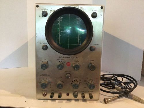 Vintage RCA WO-91B Oscilloscope with Manual