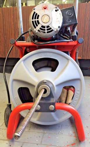 *MUST SEE* RIDGID K-400 DRUM MACHINE 115V, 6.7AMPS, 1/3HP, 75L x 3/8&#039;&#039;W CABLE