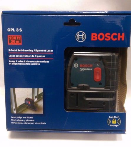 Bosch GPL3 S 3-Point Self-Leveling Alignment Laser Level NEW -free shipping