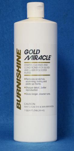 GOLD MIRACLE PLATE CLEANER, STARTER, CONDITIONER, SILVER/LASER POLYESTER PLATES