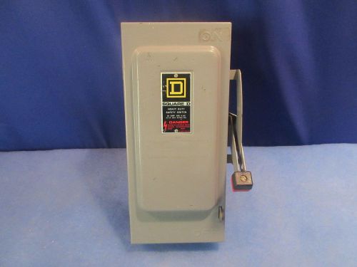 Square D HU361 Safety Switch 30 amp 600 vac non-fused 3 phase 1 year warranty