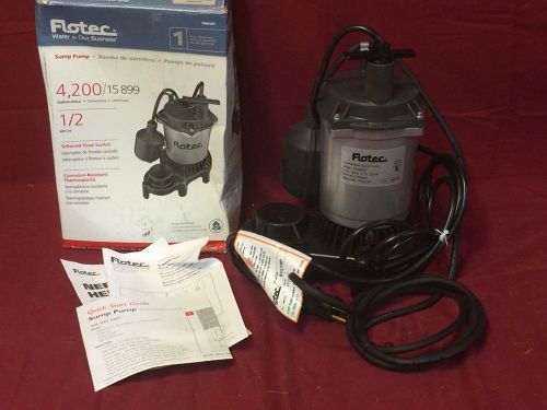 Sta-rite fpzs50t flotec submersible sump pump with tethered switch 1/2 hp for sale