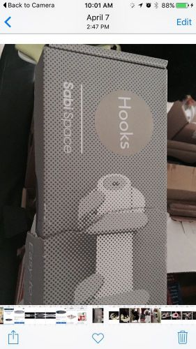 Sabi Hooks Bead Blasted Aluminum With 4 Hooks NEW in Box $75 Retail