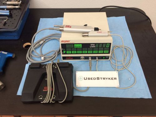 Stryker SE4 Anthroscopy System, Footswitch and Shavers