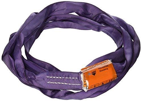 All Material Handling DR104 Round Sling, 2600 lb, 4&#039; Double Jacket, Purple