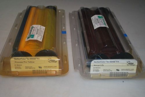 GerberColor For Edge FX Pro Yellow and Pro Burgandy use with Gerber FX Printer