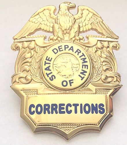 Obsolete State Department of Corrections Badge, Prison Jail Correction Officer