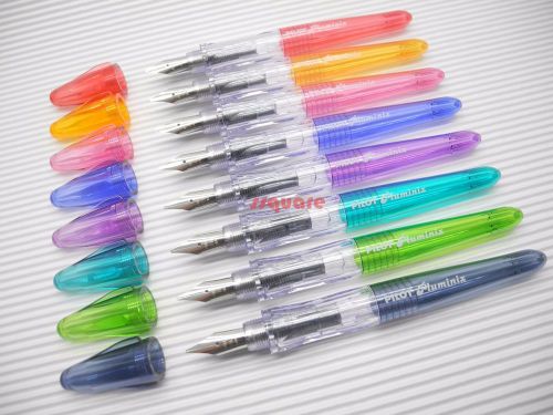 Pilot Pluminix 12cm Mini Italic Calligraphy Fountain Pen, 8 Colors Broad nib