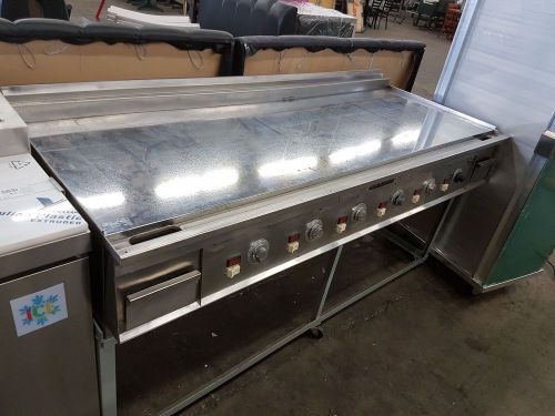 Keating 60&#034; Miraclean Countertop Chrome Top Griddle - Electric