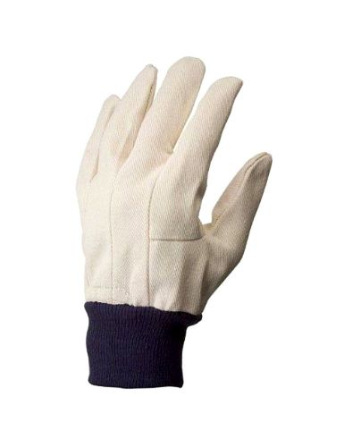 G &amp; F 7407L-12 Men&#039;s Glove Cotton Canvas, Sold by Dozen, Large, White New