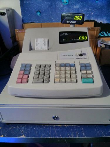 Sharp XE-A202A Electronic Cash Register With Key