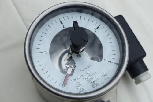 Wika 0-4Bar Pressure Gauge with Alarm Contacts Typ 232.30.100