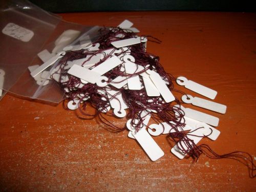 Small Jewelry Price Tags with Purple Thread 100&#039;s